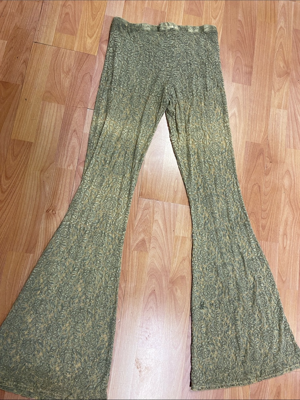 T Party Fashion Olive Green Wide Leg Pants - Picture 3 of 3